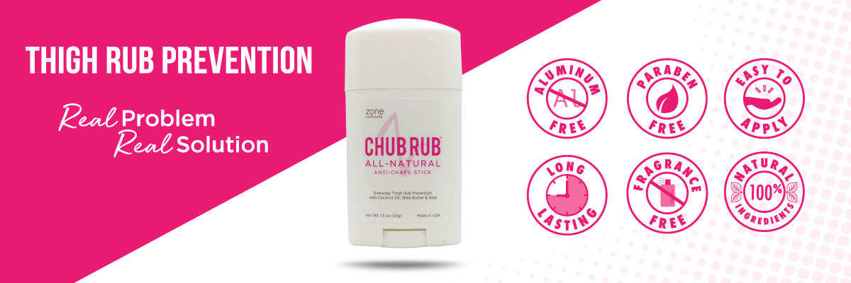 MedZone Chub Rub Formula Anti Chafe and Anti Friction Stick by Zone  Naturals for Friction Prevention 